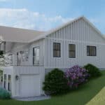 Lakespring Farmhouse exterior left - New Construction