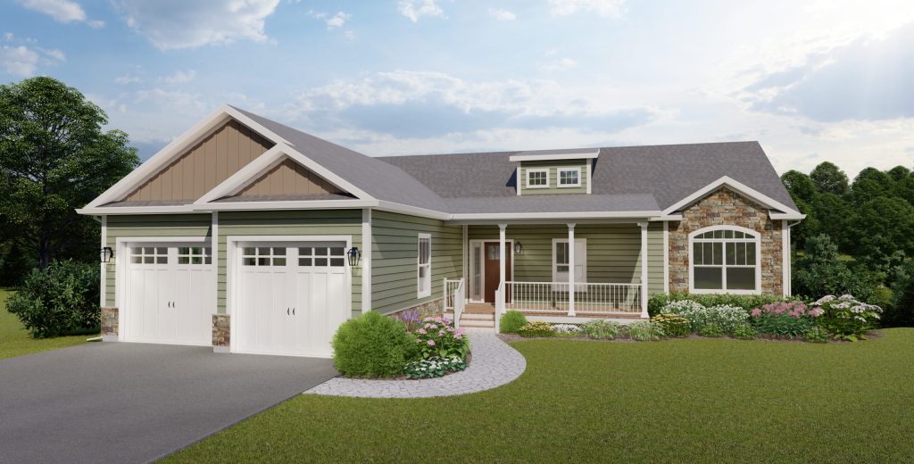 Exterior Front at 125 Esmont Drive Savannah Lakes Village - Impresa Homes - New Construction