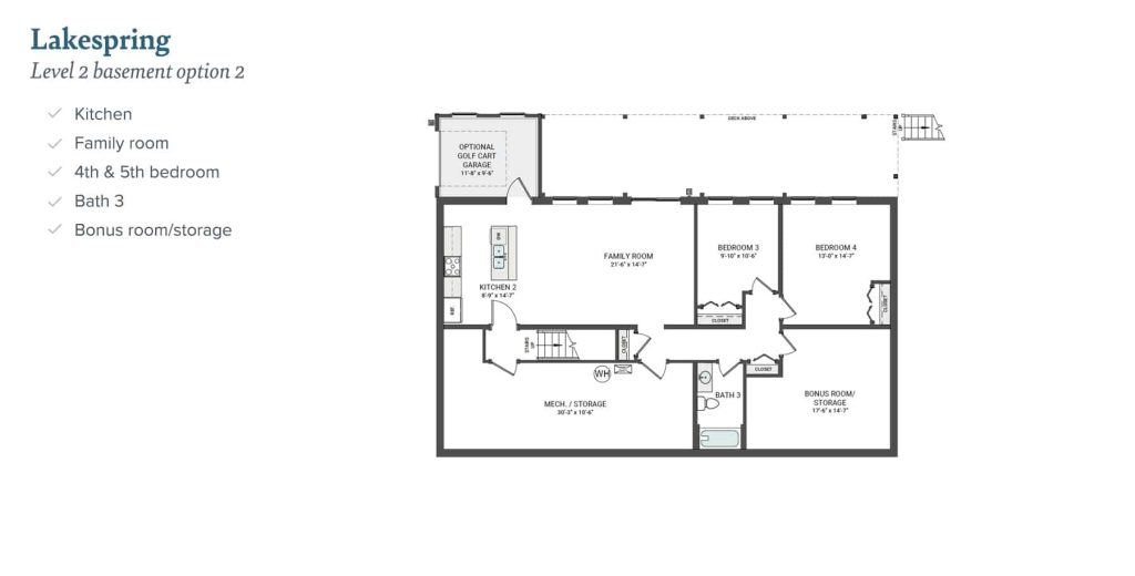Lakespring Modular Home, Basement 2 Floorplan